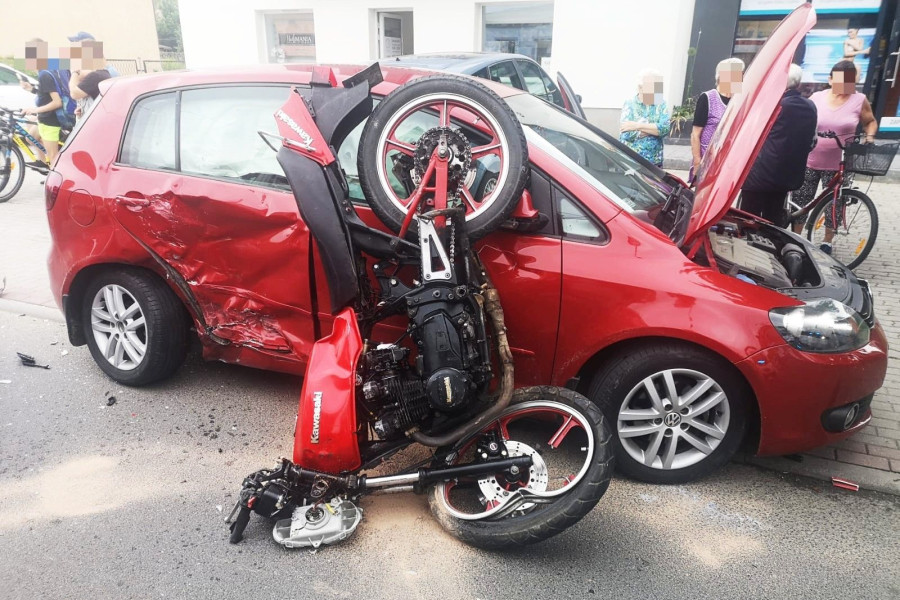 wypadek motocykl raciborowice