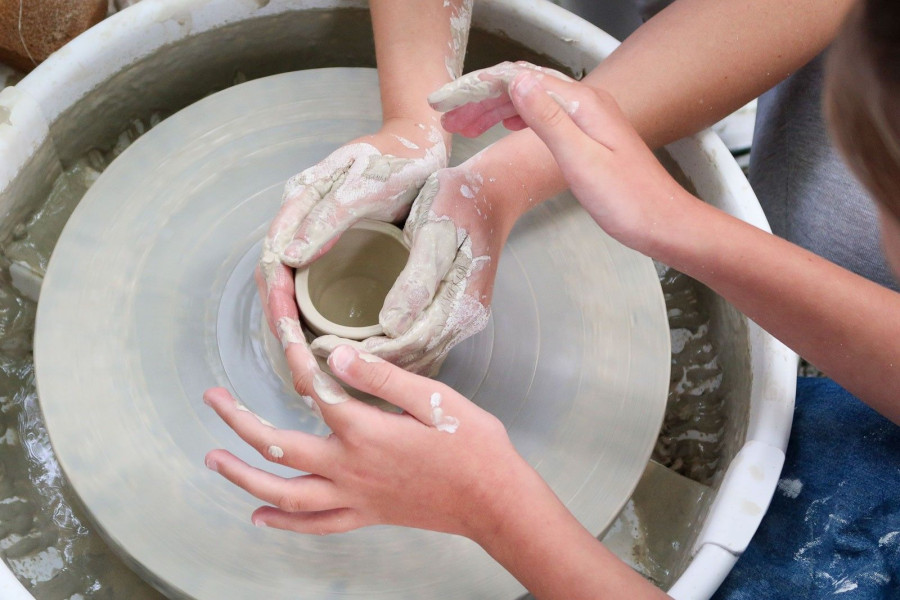 glina rzeźba toczenie