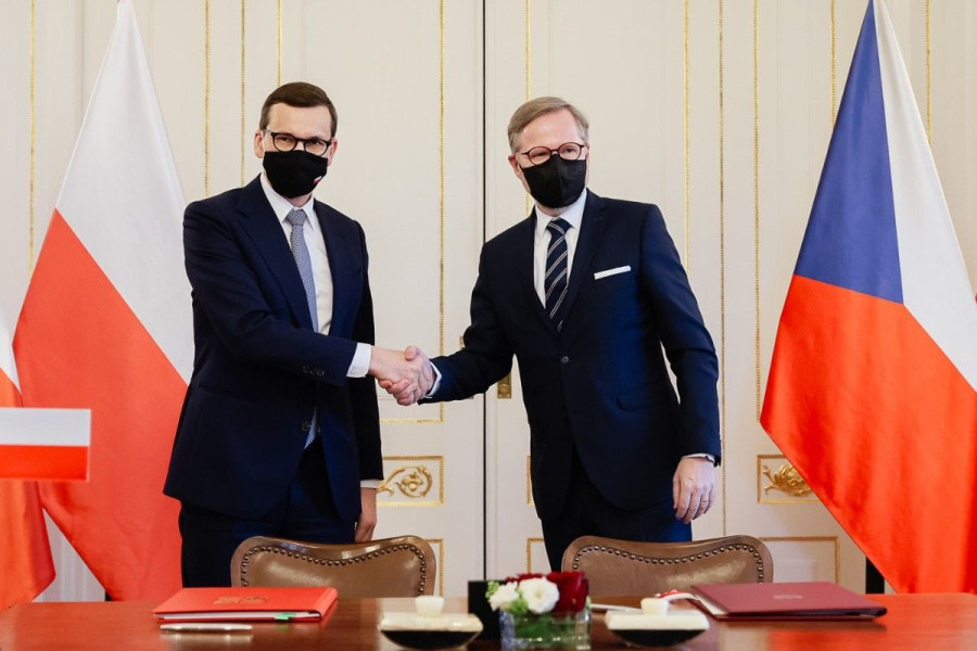 premier mateusz morawiecki petr fiala