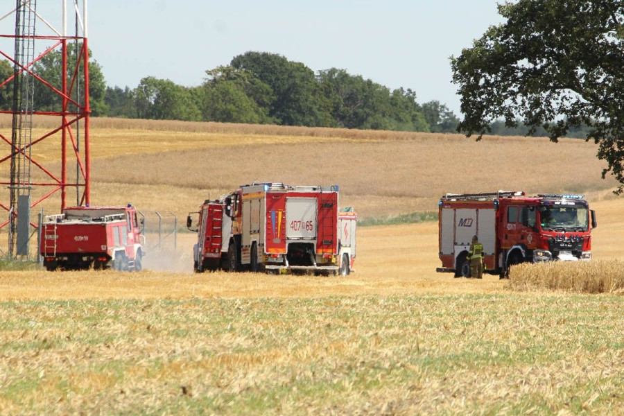 pole pożar kraśnik górny