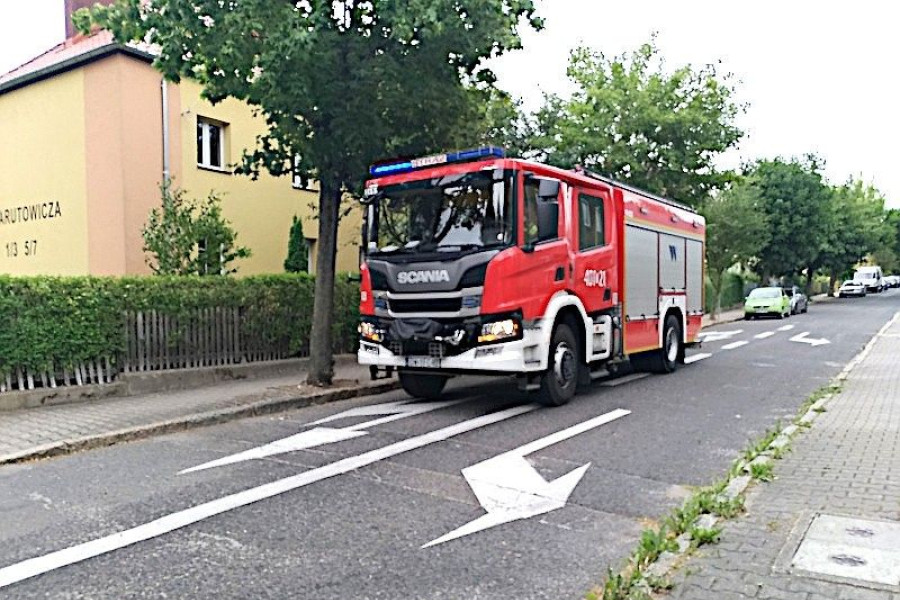 narutowicza wóz strażacki