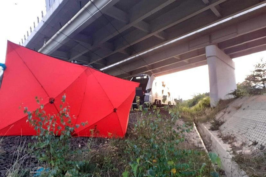 śmierć potrącenie czerna pociąg