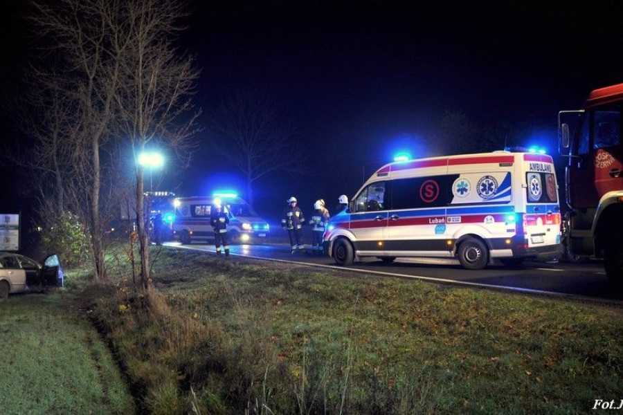 Wypadek samochód droga