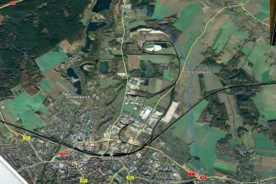 obwodnica powiat bolesławiecki bolesławiec plan