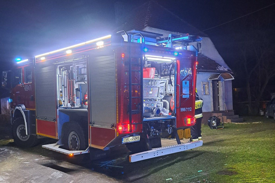 pożar budynek podłoga straż