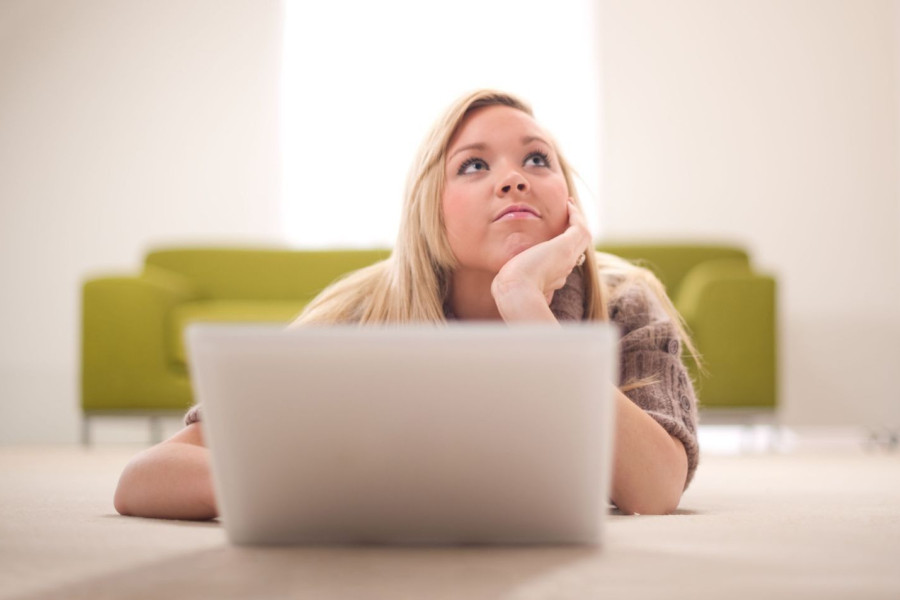 kobieta laptop