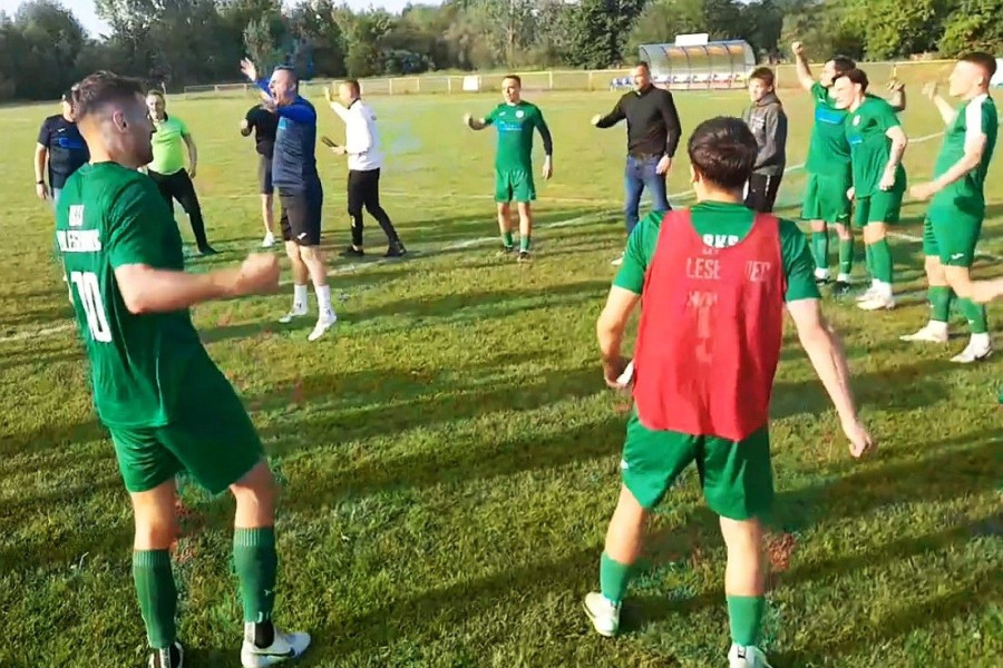 radość piłkarz bks