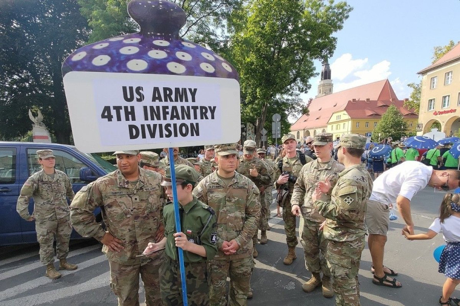 us army żołnierz parada
