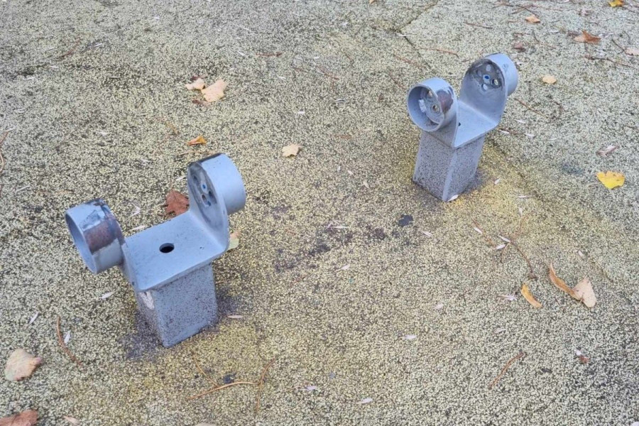 metalowe elementy plac zabaw