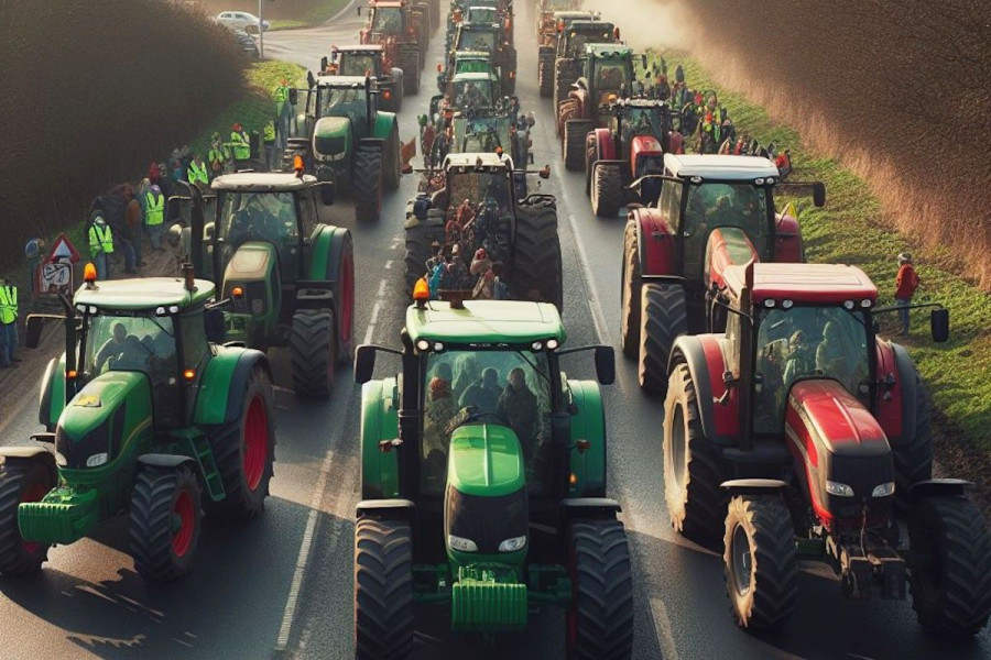 protest rolnik traktor