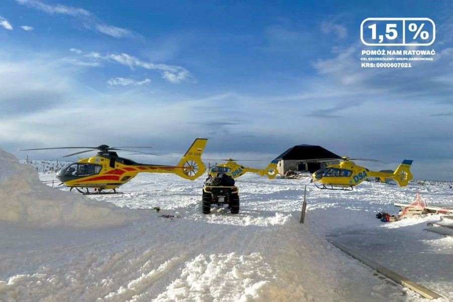 śmigłowiec akcja karkonosze