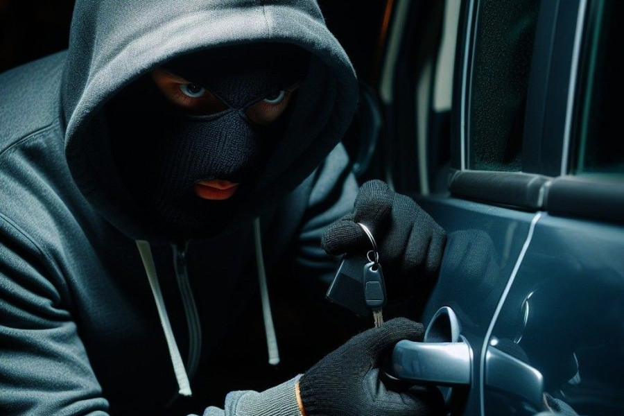 złodziej auto kradzież