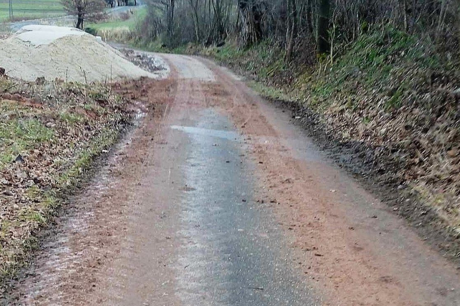 błoto droga raciborowice iwiny