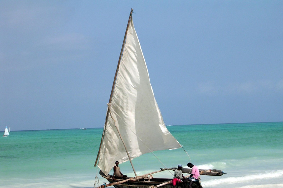 zanzibar łodka ocean