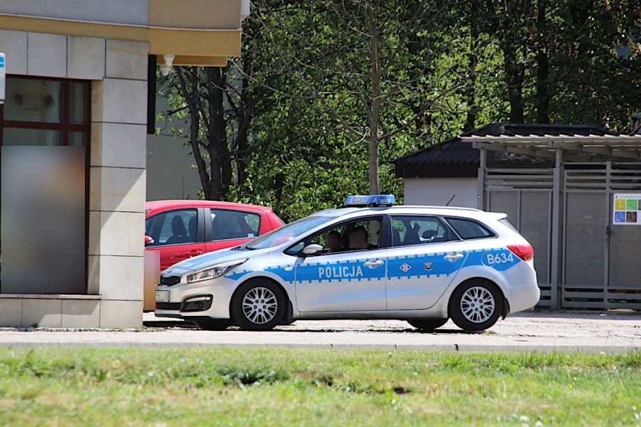 radiowóz policja łokietka