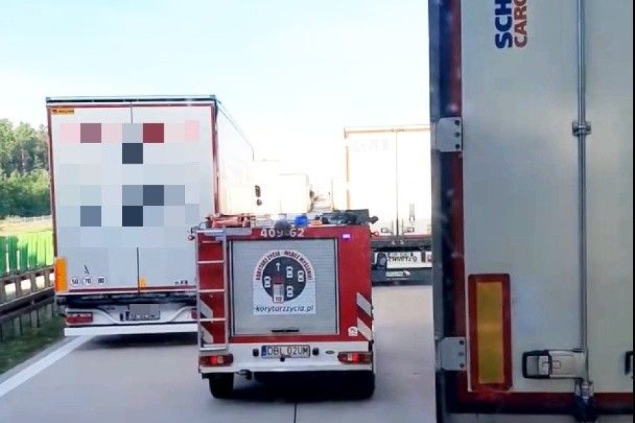 czerna straż pożanra wypadek a4