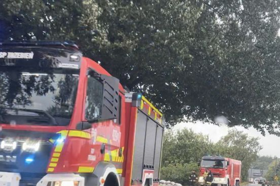 strażacy droga ewakuacja