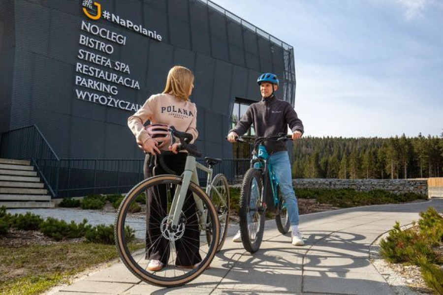 rower ludzie polana jakuszycka