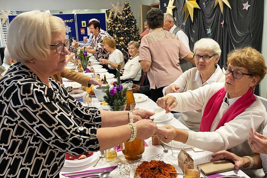 senior opłatek spotkanie