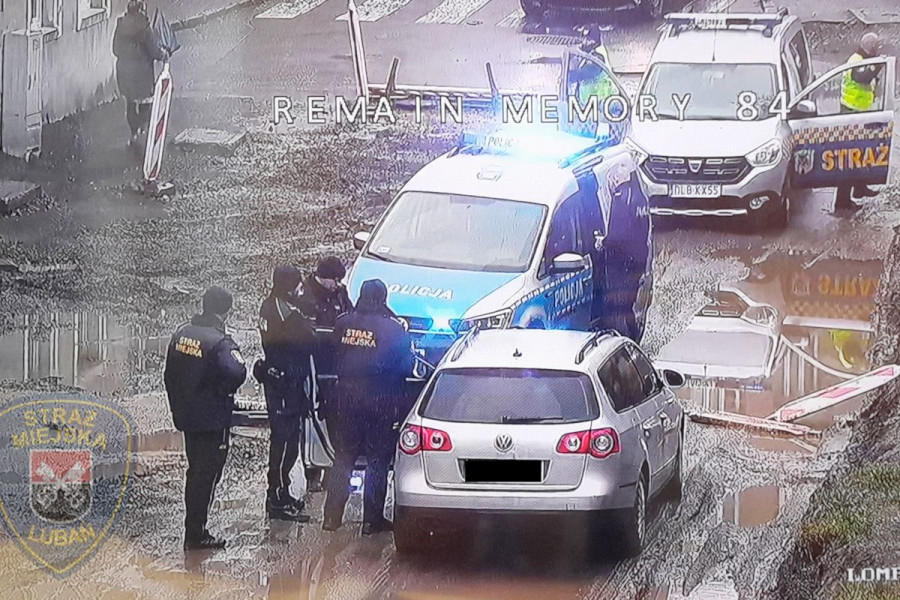 straż miejska lubań auto policja