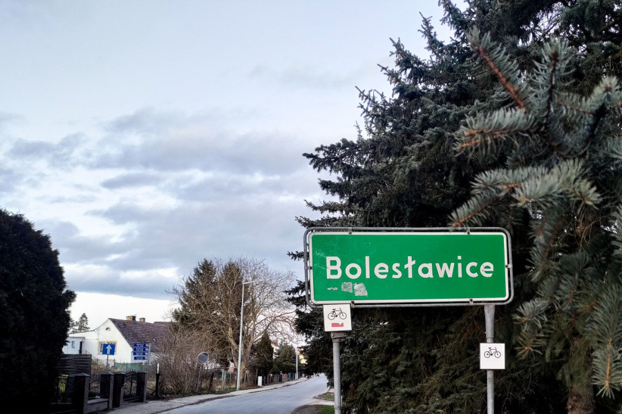 tabliczka bolesławice droga