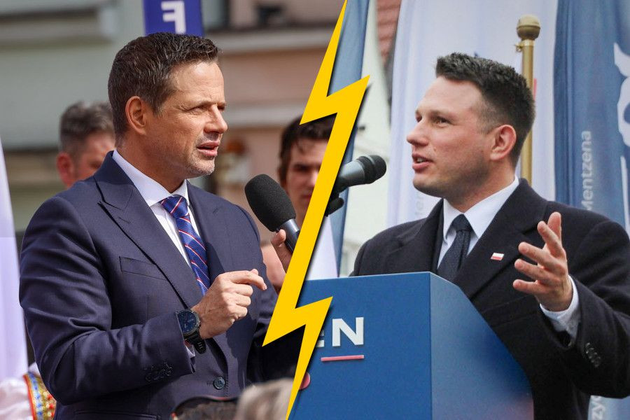 Rafał Trzaskowski Sławomir Mentzen