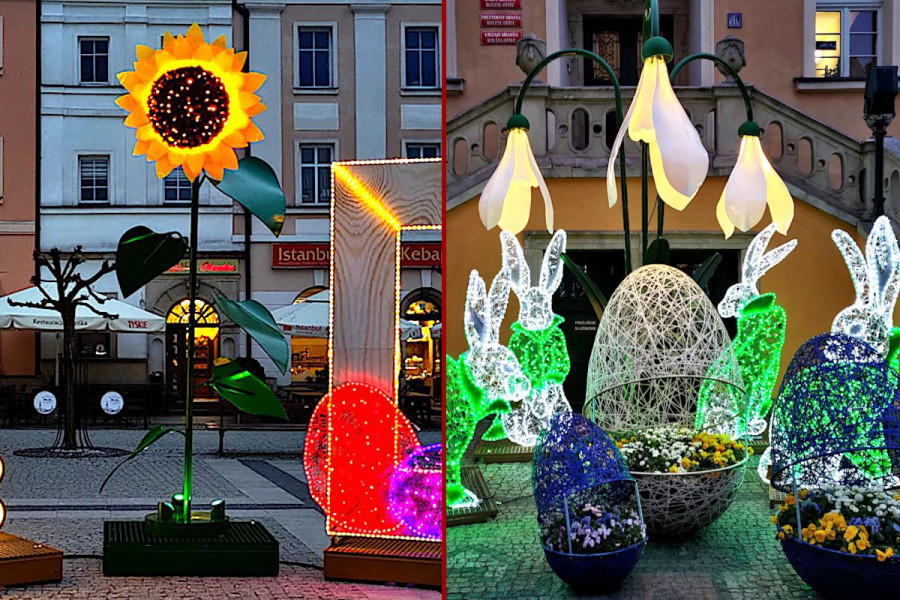 dekoracja wielkanoc rynek