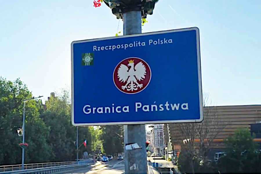 granica policja znak