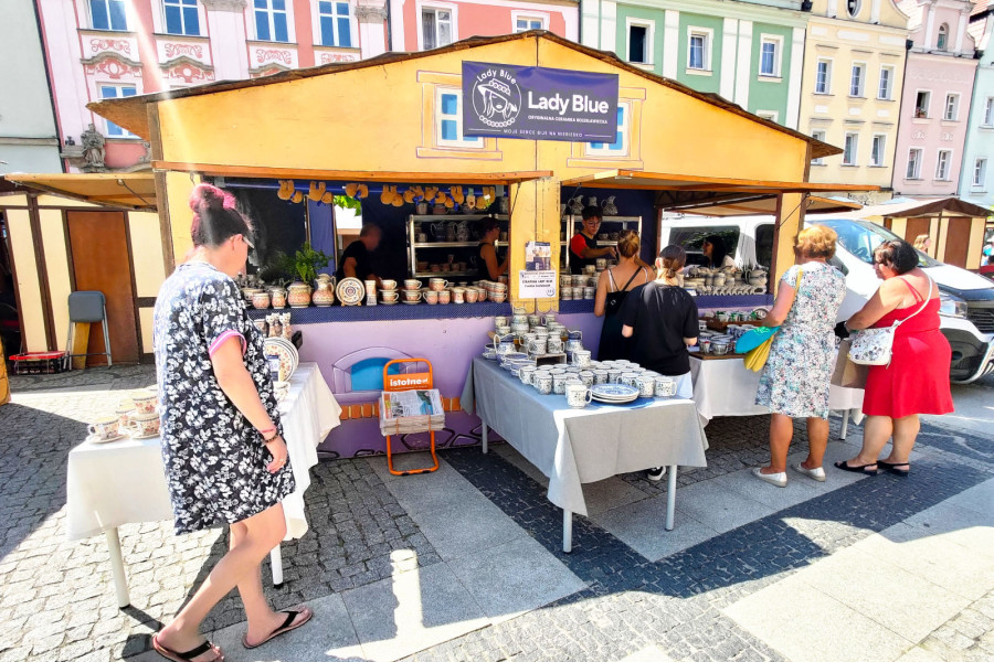 ceramika lady blue targi rynek