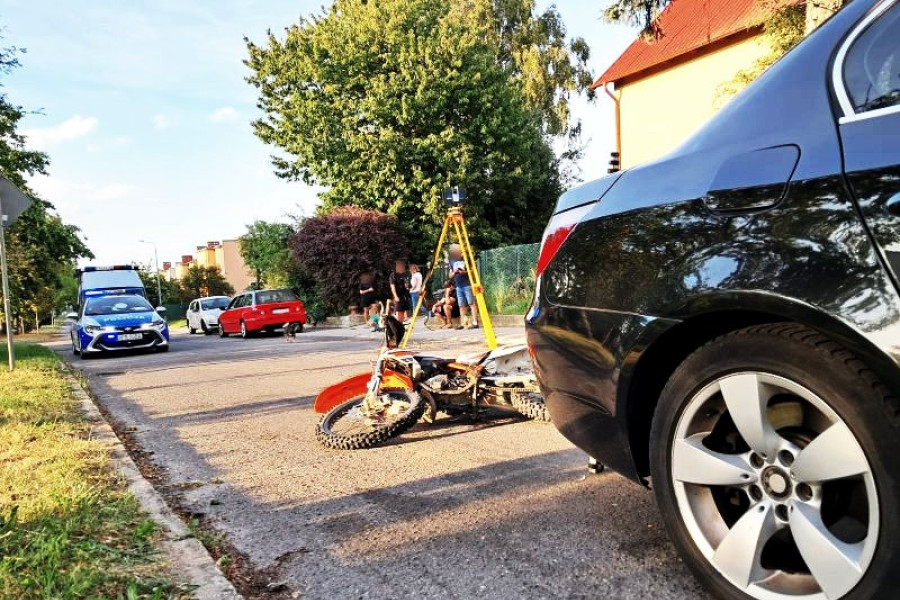 wypadek motocykl bmw