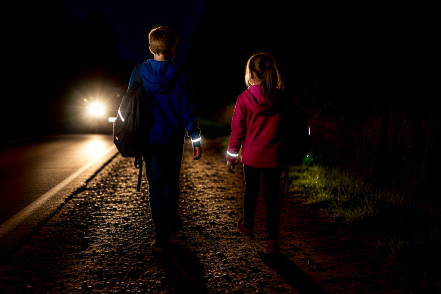 dzieci opaska odblask