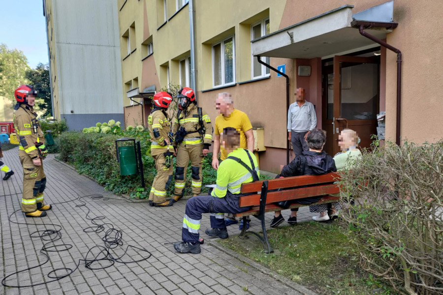 straż blok mieszkaniec chrobrego