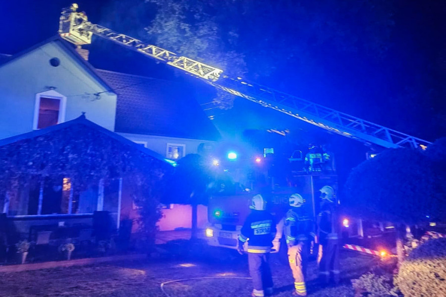 dom strażacy pożar