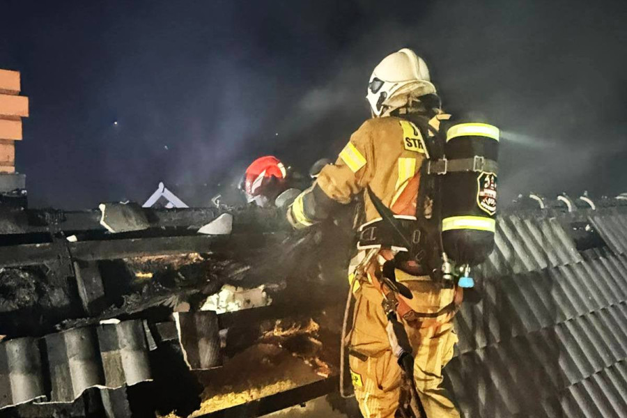 pożar strażak wykroty