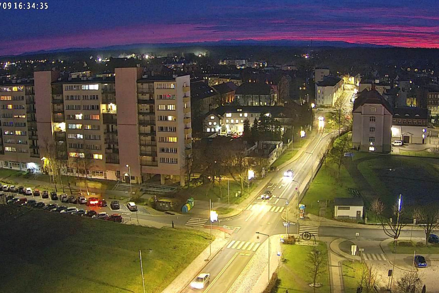 niebo kolory zachód słońca grudzień