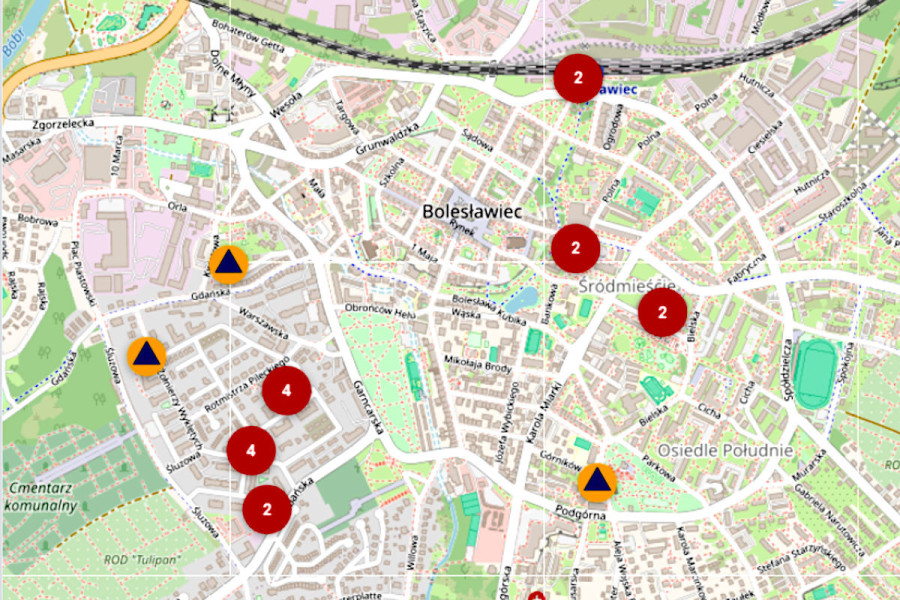 mapa gdzie się ukryć schronienie