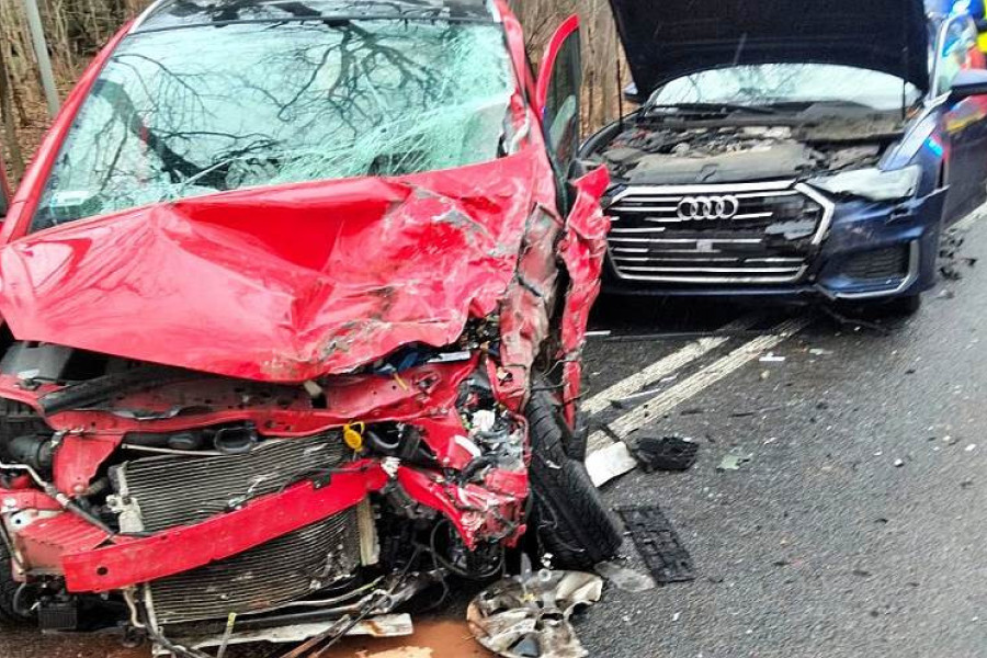 zderzenie auto mirsk proszówka