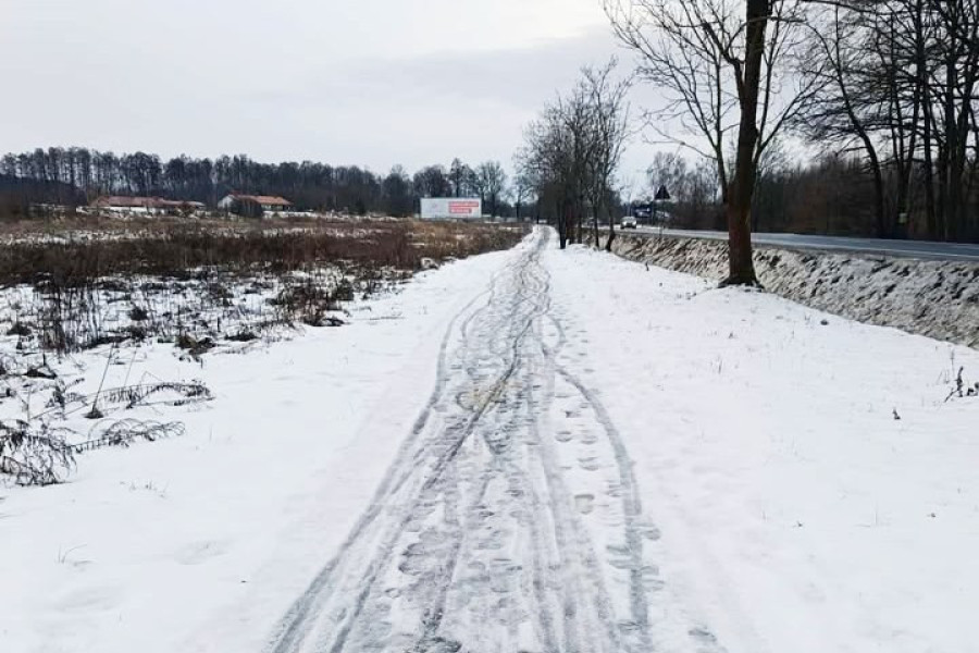 kościuszki śnieg chodnik