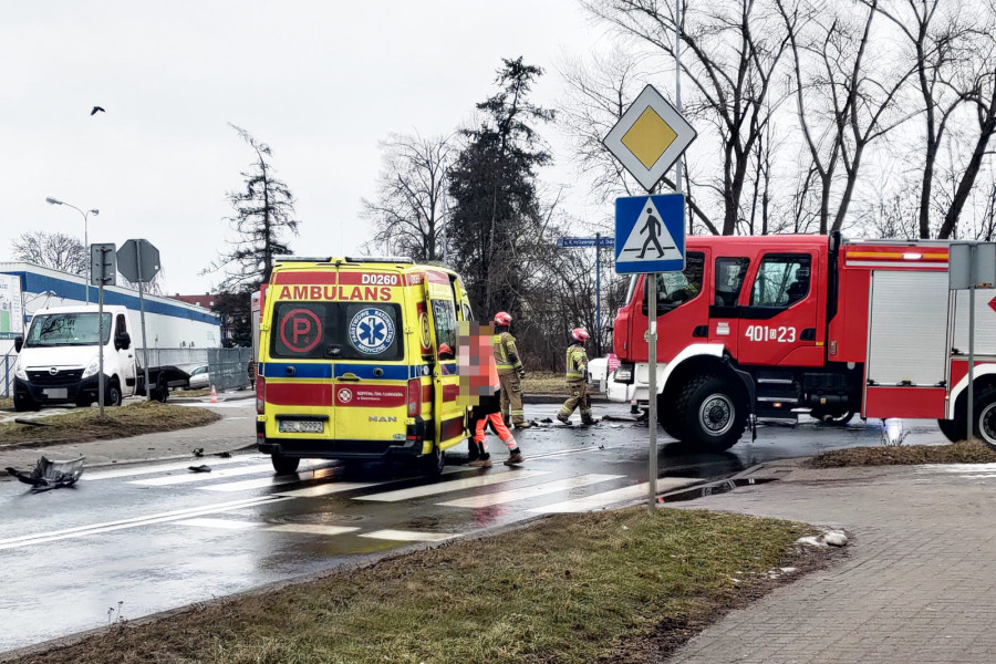 zderzenie kolizja dolne młyny wiadukt