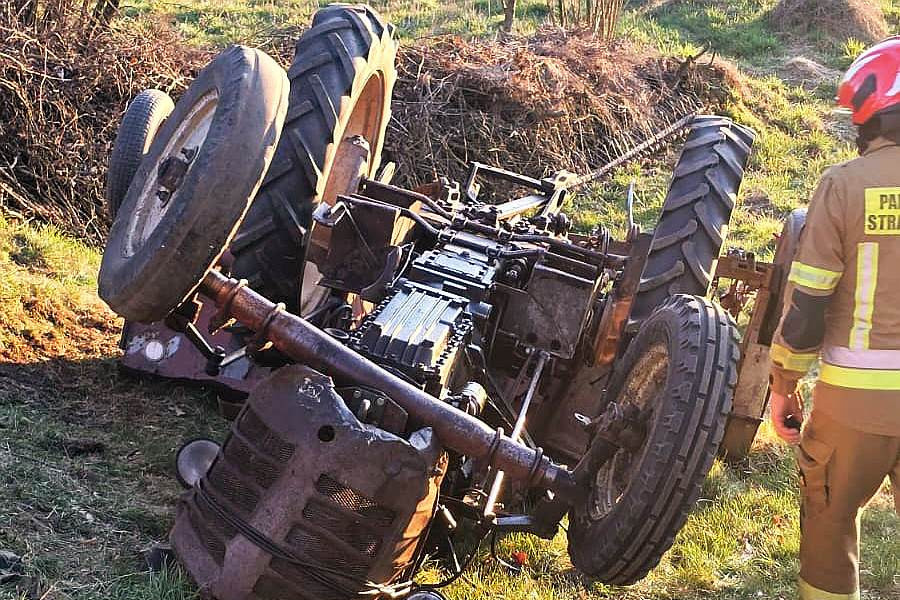 traktor golnice wypadek