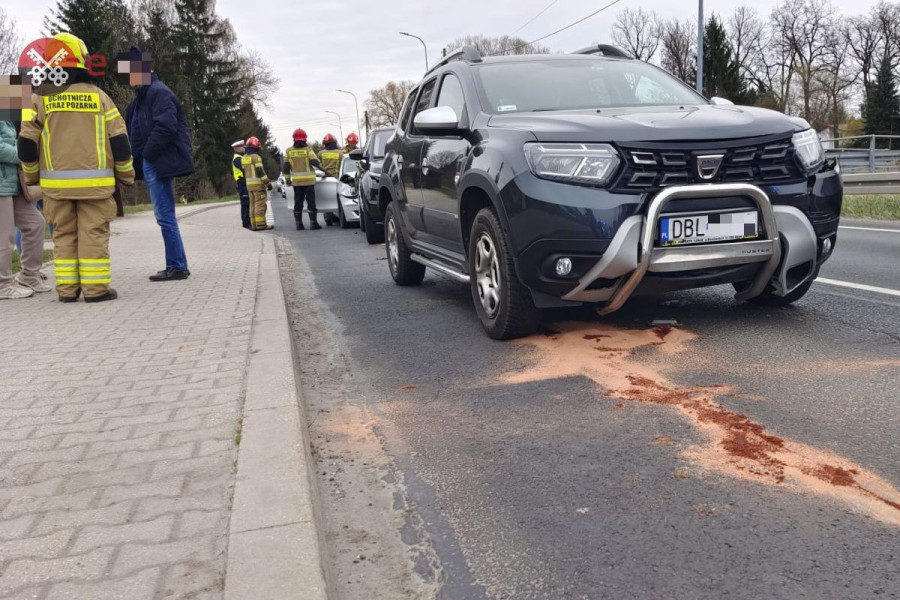 zderzenie auta lubań