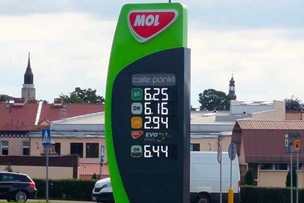 Ceny paliw stacja MOL 14 września 2023