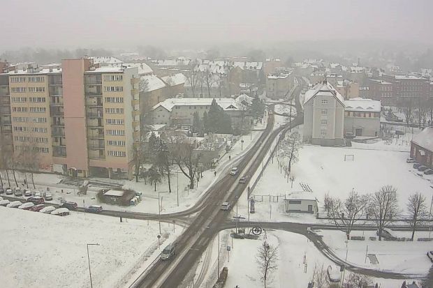 Bolesławiec w śniegu