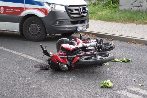 Wypadek motocyklu