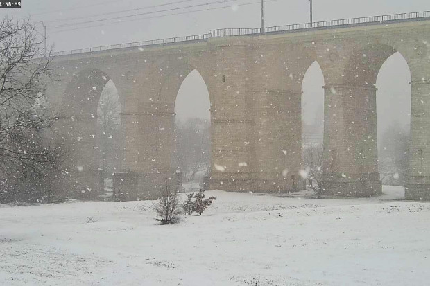 śnieg bolesławiec wiadukt