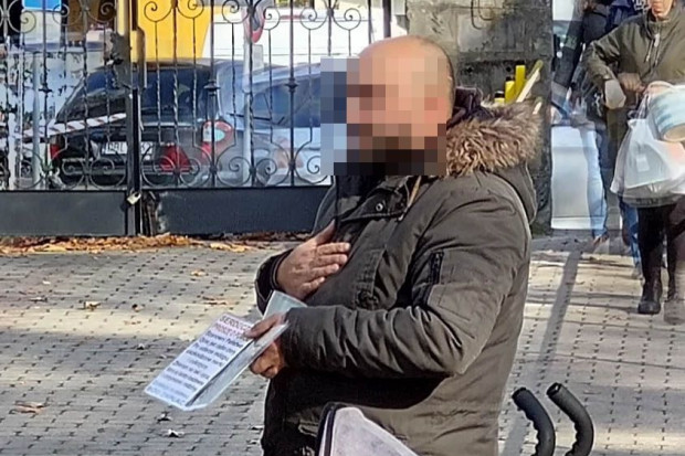 mężczyzna cmentarz pomoc