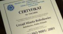 Urząd Miasta otrzymał certyfikat ISO