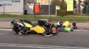 Potrącenie motocyklisty na skrzyżowaniu Wróblewskiego i Dolnych Młynów