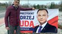 Mieszkaniec Legnicy ściągnął baner Andrzeja Dudy i chce zawiadomić PKW