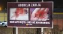 Nieprzyzwoity baner o aborcji wywieszono w Bolesławcu